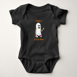 Body Para Bebê O Pequeno Boo de Halloween do Papa com o Fantasma