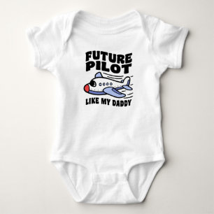 Body Para Bebê O piloto futuro gosta de meu pai
