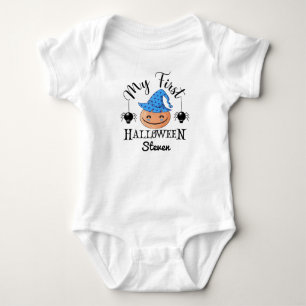 Body Para Bebê o primeiro nome personalizado do bebê do halloween