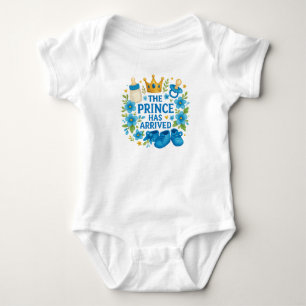 Body Para Bebê O Príncipe Chegou,Body de Bebê Menino Real