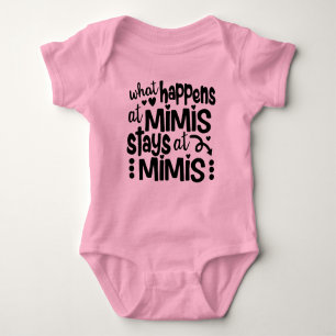 Body Para Bebê O que acontece na Mimi's Stays em Mimi's