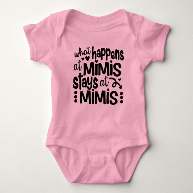Body Para Bebê O que acontece na Mimi's Stays em Mimi's (Frente)