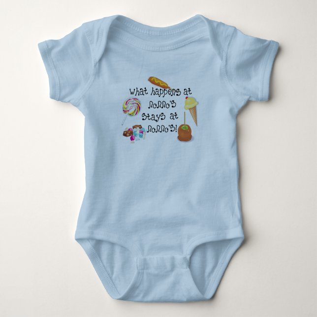Body Para Bebê O que acontece nas ESTADAS de Nonno em Nonno (Frente)