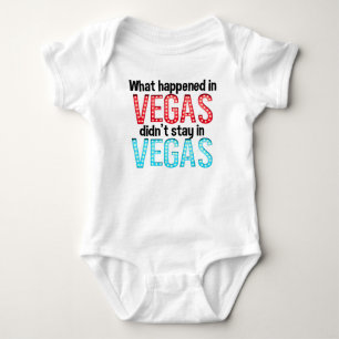 Body Para Bebê O que aconteceu em Vegas não permaneceu em Vegas