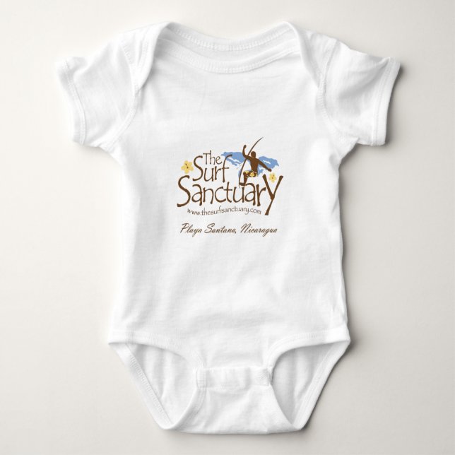 Body Para Bebê O santuário do surf (Frente)
