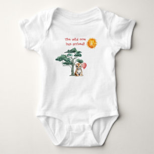 Body Para Bebê O Selvagem Chegou! (Menina Tigre Bebê Leão)