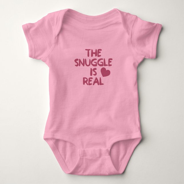Body Para Bebê O Snuggle é real (Frente)