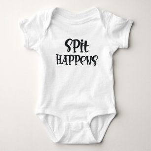 Body Para Bebê O Spit Acontece Engraçado
