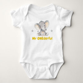 Body Para Bebê O Sr. Onederful Primeiro Aniversário de 1 Ano Fest