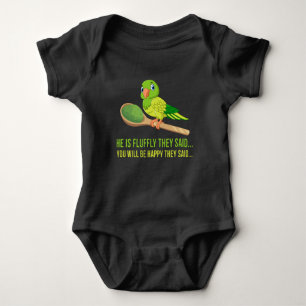 Body Para Bebê O Sr. Parrot Amante Verde... ele disse que é flue