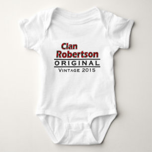 Body Para Bebê O vintage de Robertson do clã personaliza seu