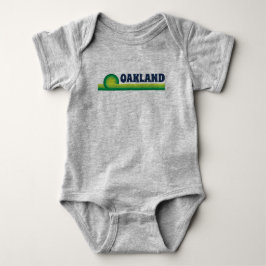 Body Para Bebê Oakland Love Baby Unisex, inspirado em Vintage