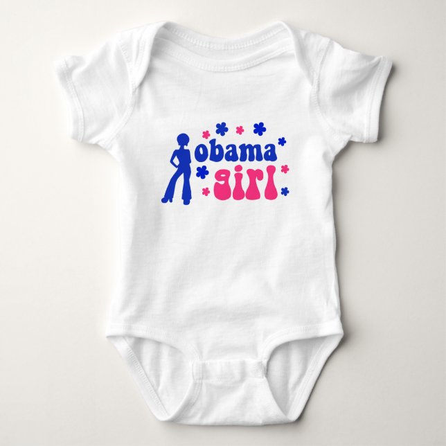 Body Para Bebê Obama Girl (Frente)