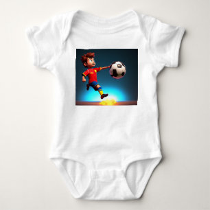 Body Para Bebê "Objetivo Definido: O Chute Perfeito do Menino Ani