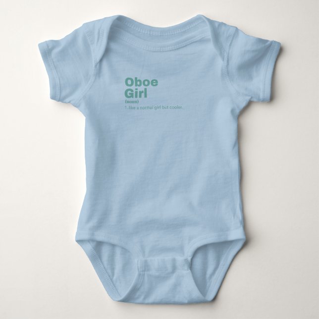 Body Para Bebê Oboe Girl - Oboe (Frente)
