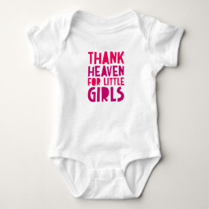 Body Para Bebê Obrigado Céu para Meninas.
