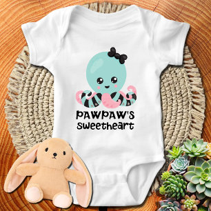 Body Para Bebê Octopus do Sweetheart Kawaii de Pawpaw