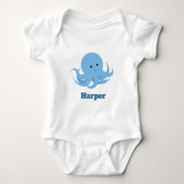 Body Para Bebê Octopus Name Cute Animal Cartoon