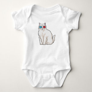 Body Para Bebê Óculos de gato