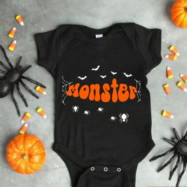 Body Para Bebê of Halloween, Spooky Season, Funny Baby Halloween  (Criador carregado)