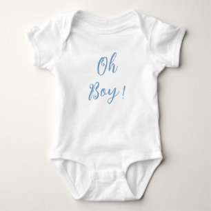 Body Para Bebê Oh, garoto, simples terno de bebê