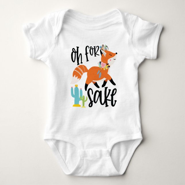 Body Para Bebê Oh Para A Sapo FOX (Frente)