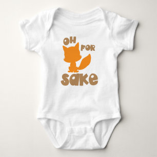 Body Para Bebê Oh Para Fox Sake, Fox Silhouette, Woodland Animal