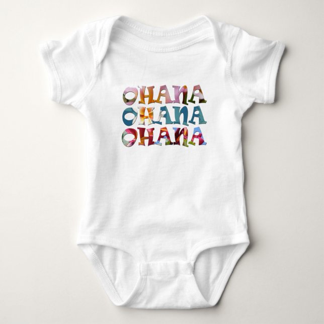 Body Para Bebê Ohana ohana (Frente)