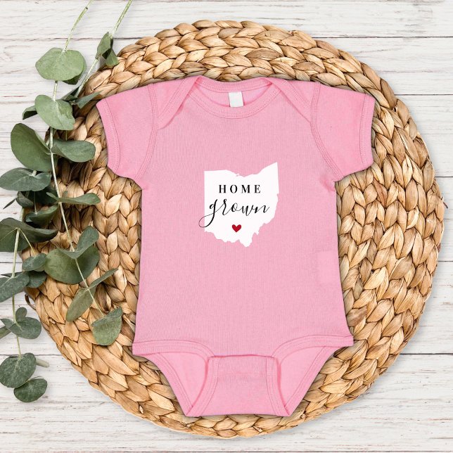 Body Para Bebê Ohio Home Grown State Tee (Criador carregado)