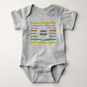 Body Para Bebê Olá! Conjuntos de Arco-Íris