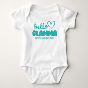 Body Para Bebê Olá Glamma Anúncio de Gravidez de Revolução Infa