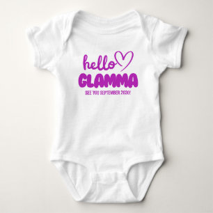 Body Para Bebê Olá Glamma Anúncio de Gravidez de Revolução Infa