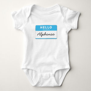 Body Para Bebê Olá!, meu nome é…