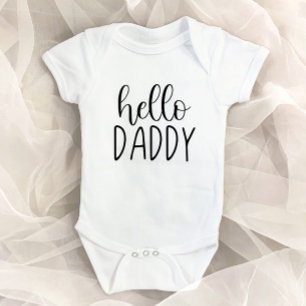 Body Para Bebê Olá Pai Anúncio de Gravidez para Marido Pai
