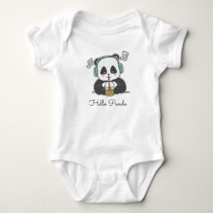 Body Para Bebê Olá panda