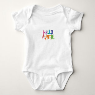 Body Para Bebê Olá, tia, design
