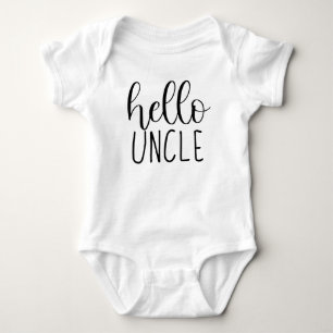 Body Para Bebê Olá Tio Pregnancy Anúncio para o Tio