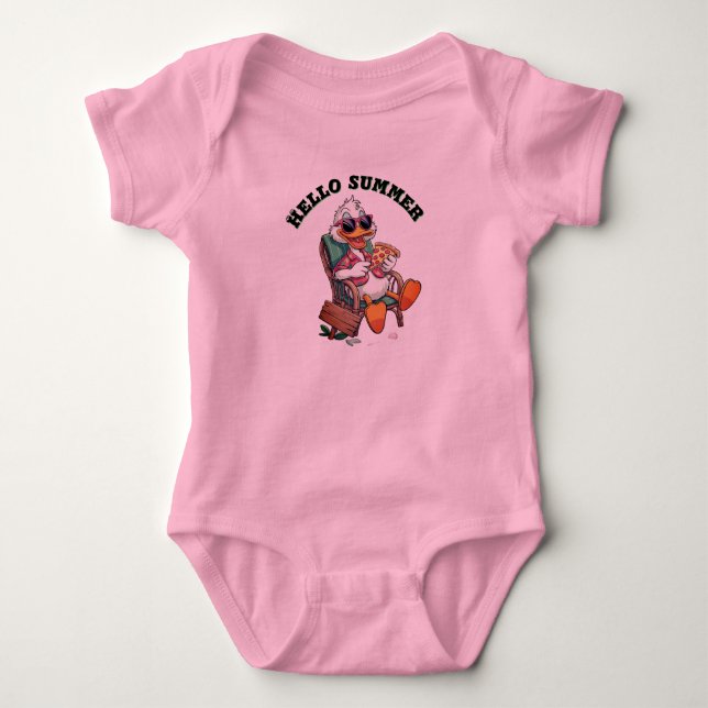Body Para Bebê Olá verão (Frente)