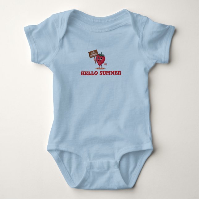 Body Para Bebê Olá verão (Frente)