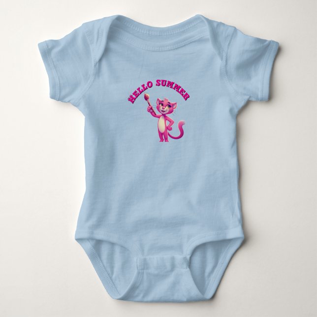 Body Para Bebê Olá verão body de bebê (Frente)