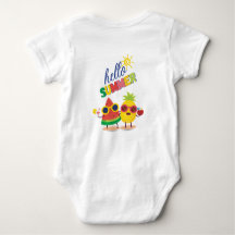 "Olá verão" body de bebê