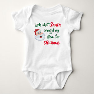 Body Para Bebê Olhe o que o papai noel trouxe para o Xmas