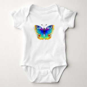 Body Para Bebê Olho Peacock da Borboleta Arco-Íris
