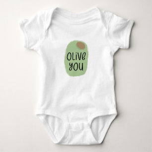 Body Para Bebê Olive You Pun