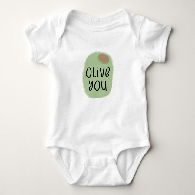 Body Para Bebê Olive You Pun (Frente)