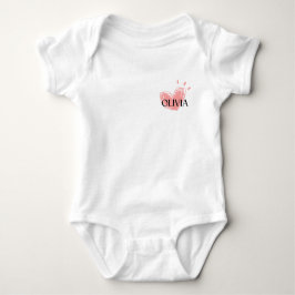 Body Para Bebê Olivia Heart Baby Bodyfit