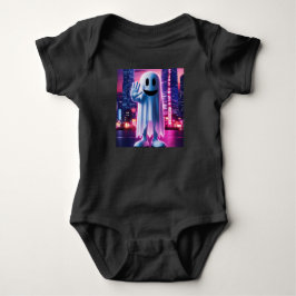 Body Para Bebê Onda Fantasmagórica & Luzes Urbanas