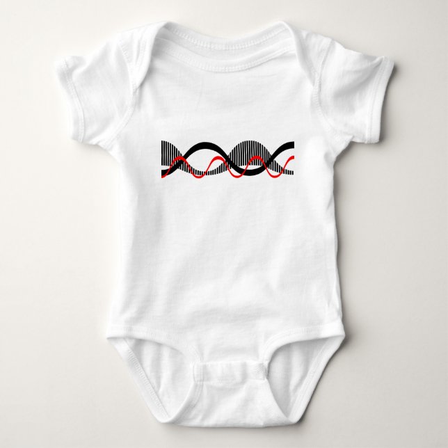 Body Para Bebê Ondas Sonoras (Frente)