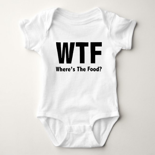 Body Para Bebê Onde está a Comida? (Frente)