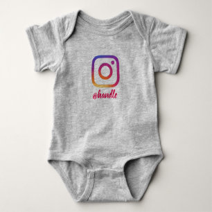 Body Para Bebê Onsie feito sob encomenda do bebê de Instagram